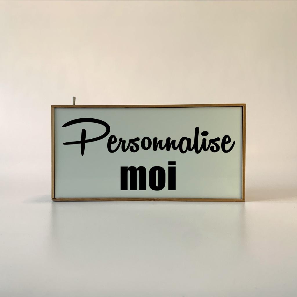 Lightbox Personnalisée Off